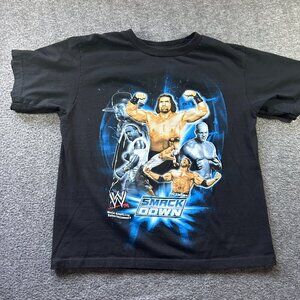 YOUTH Vintage 2007 WWE The Great Khali Undertaker Kane Rey Mysterio Shirt Sz L